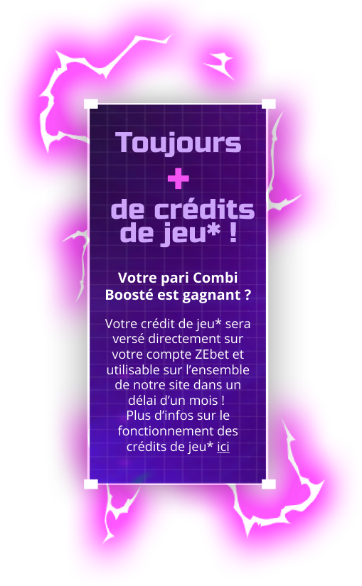 ZEbet plus de credit de jeu