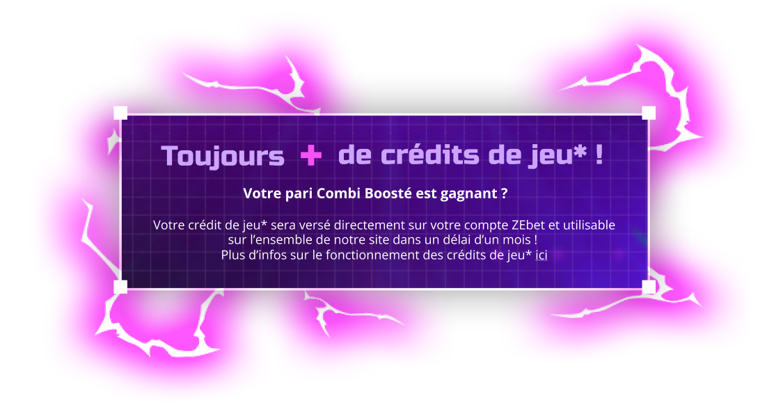 ZEbet plus de credit de jeu