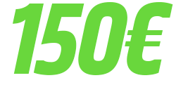 jusqu'à 150€ offerts*