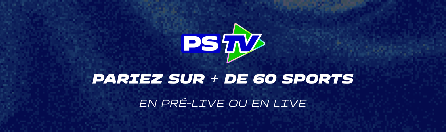 Pariez sur + de 60 sports et pré-live ou en live
