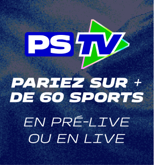 Pariez sur + de 60 sports et pré-live ou en live